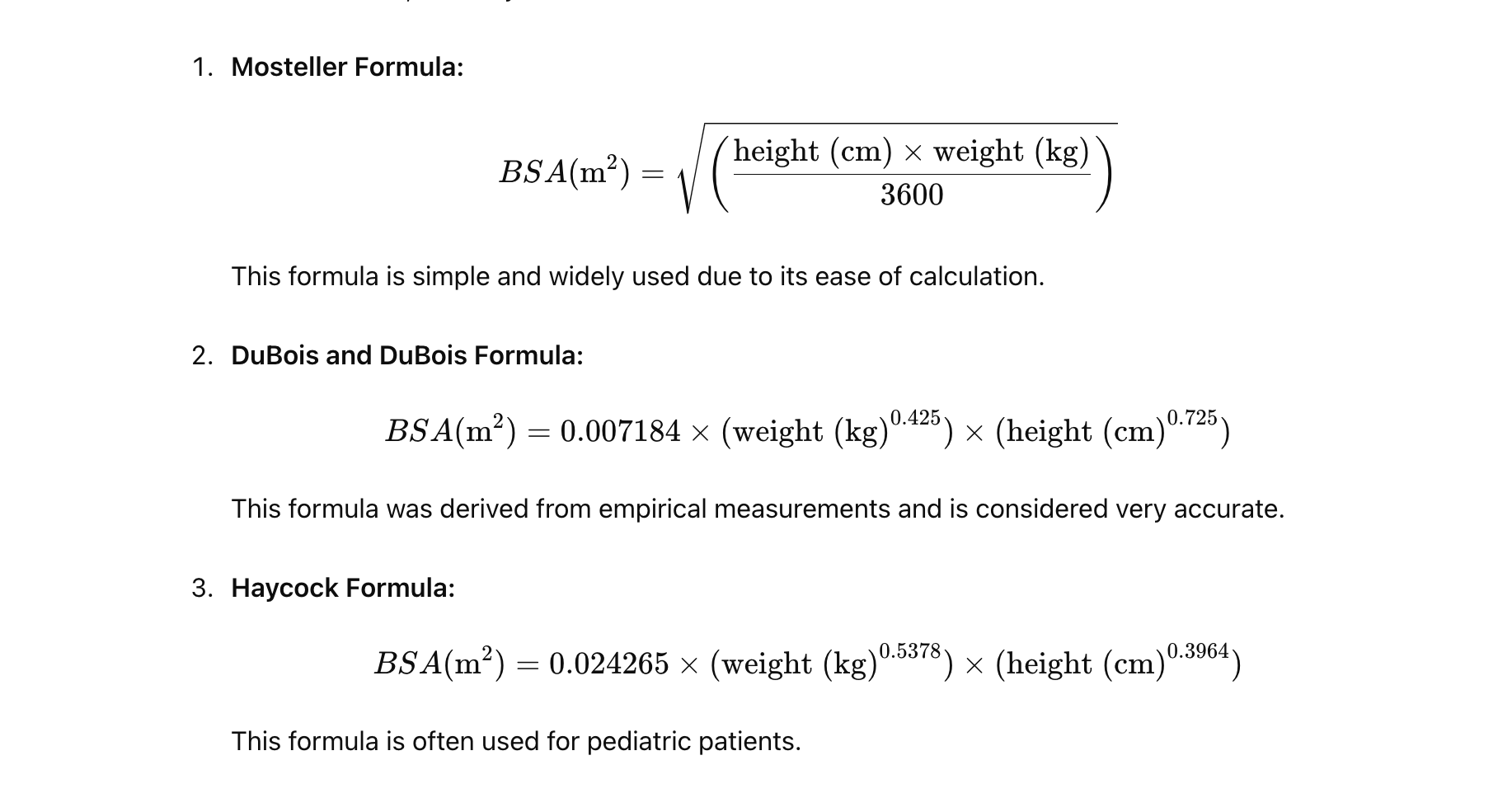 BSA Calculators: Simplifying Medical Dosage and Assessment